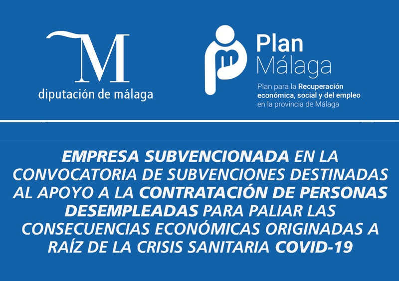 Sello Plan Málaga para desempleados debido al Covid-19